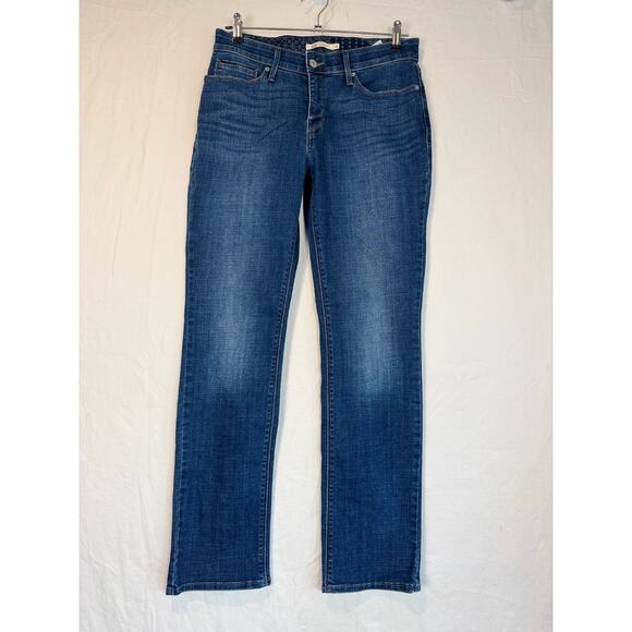 Levi's Jeans Women 8 Blue Perfect Waist 525 Straight Leg Denim Cotton Med Wash - Picture 5 of 5